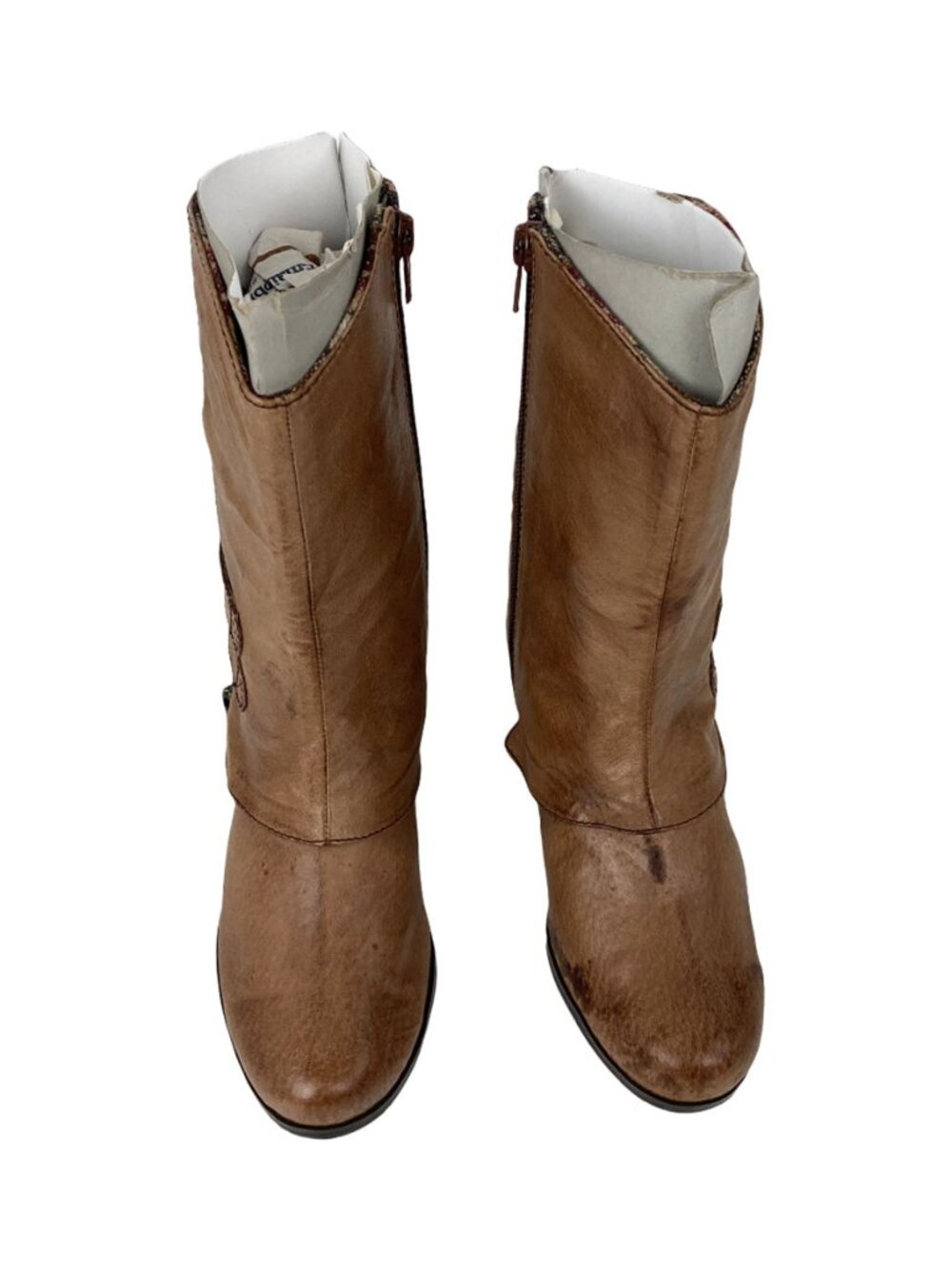 BC Brown Leather Mid-Calf Boots – Women’s Size 6